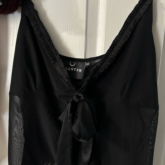 Yüna Ribbon Mesh Top 3XL Killstar - Picture 5 of 7